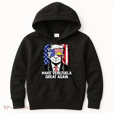 Trump Make Venezuela Great Again Flag Kids Hoodie
