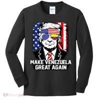 Trump Make Venezuela Great Again Flag Kids Long Sleeve Shirt thumb 0