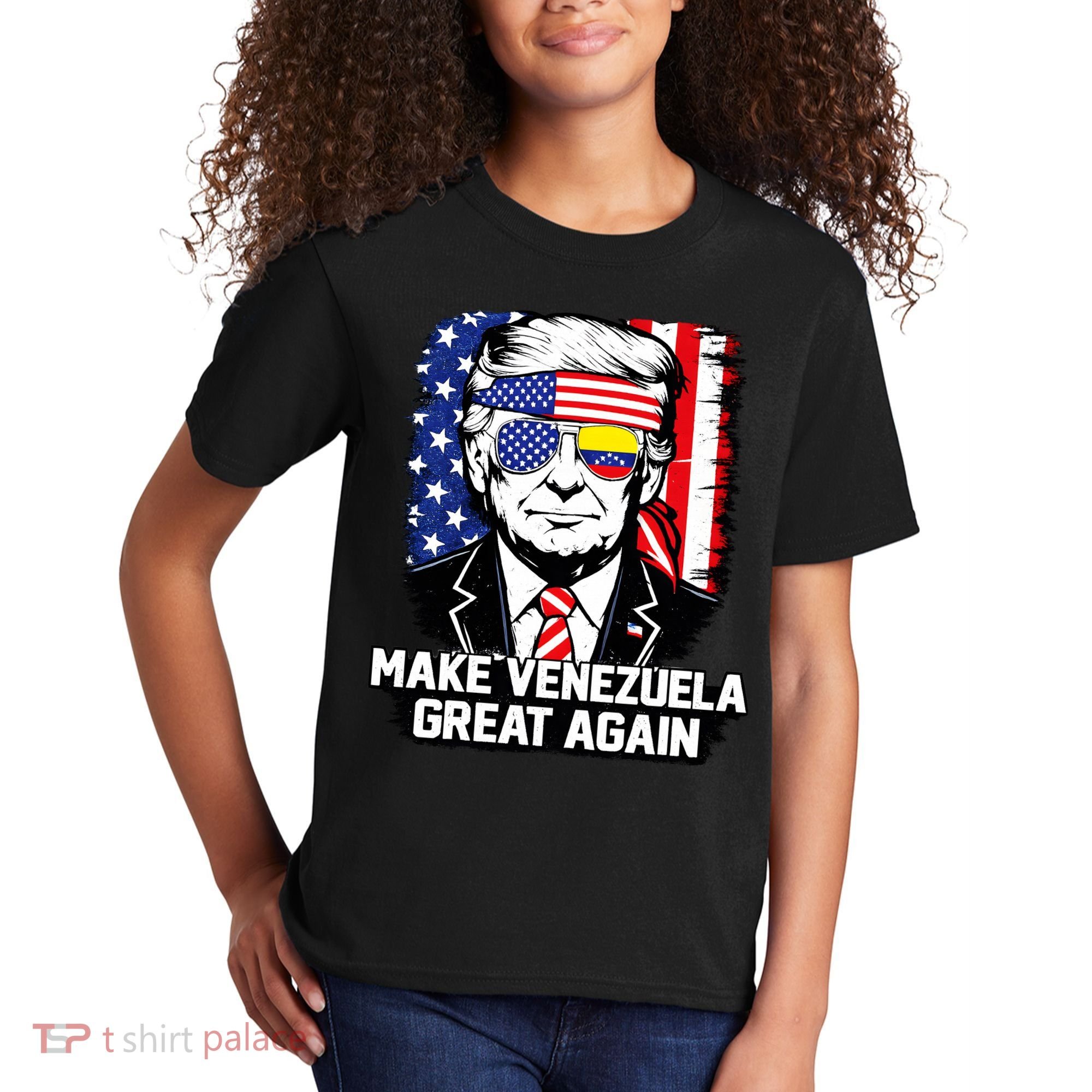 Trump Make Venezuela Great Again Flag Kids T-Shirt