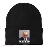 Trump Mugshot Wanted For Second Term Beanie thumb 0