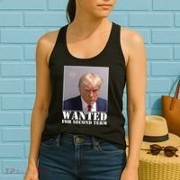 Trump Mugshot Wanted For Second Term Women's Tank Top thumb 2