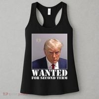 Trump Mugshot Wanted For Second Term Women's Tank Top thumb 3