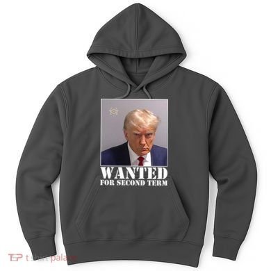 Trump Mugshot Wanted For Second Term Hoodie