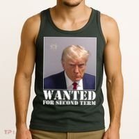 Trump Mugshot Wanted For Second Term Tank Top thumb 3