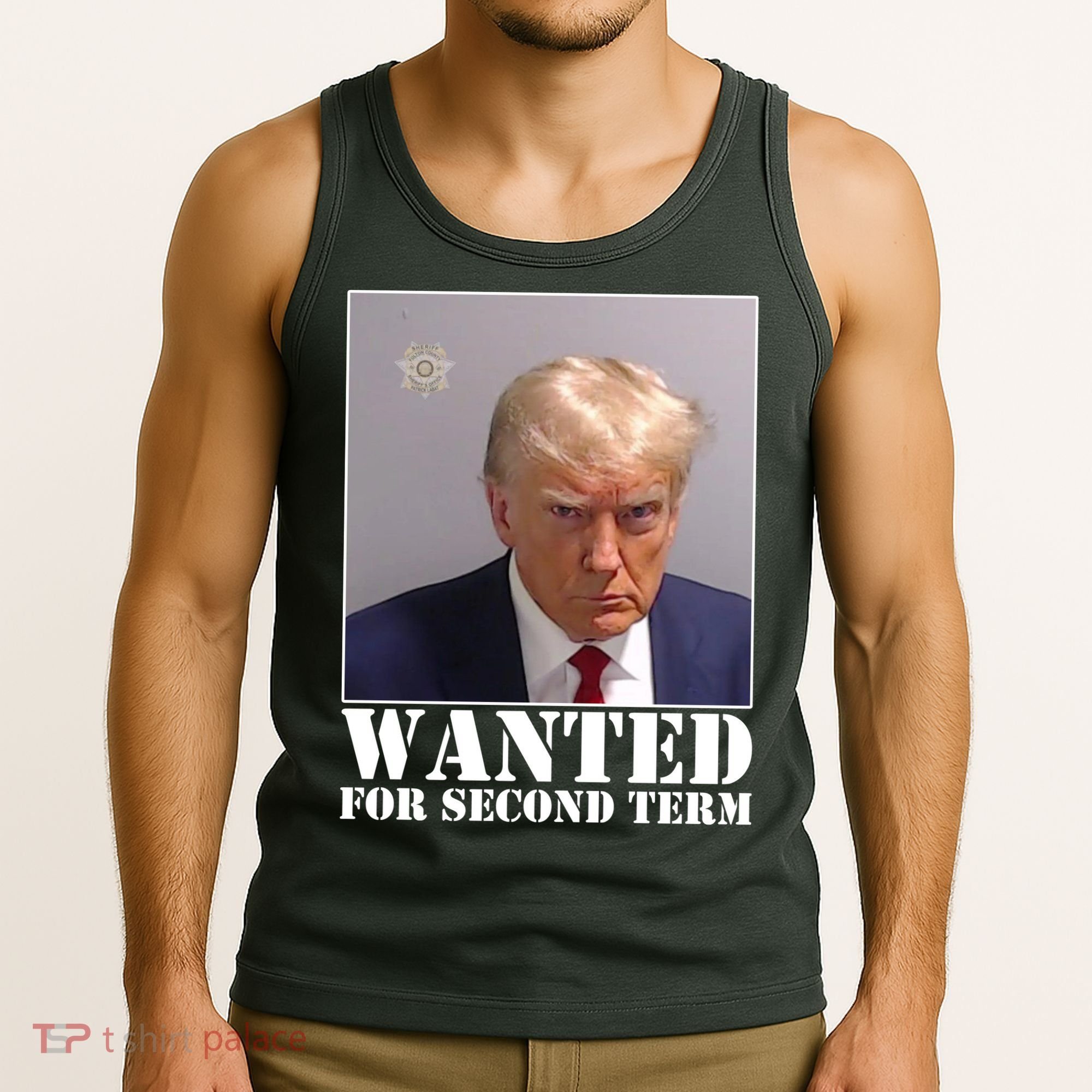 Trump Mugshot Wanted For Second Term Tank Top