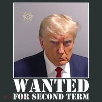 Trump Mugshot Wanted For Second Term Kids T-Shirt thumb 4