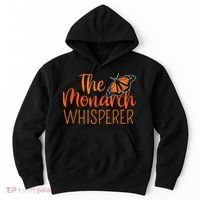 The Monarch Whisperer Cute Entomology Butterfly Hoodie thumb 0