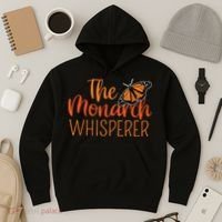 The Monarch Whisperer Cute Entomology Butterfly Hoodie thumb 3