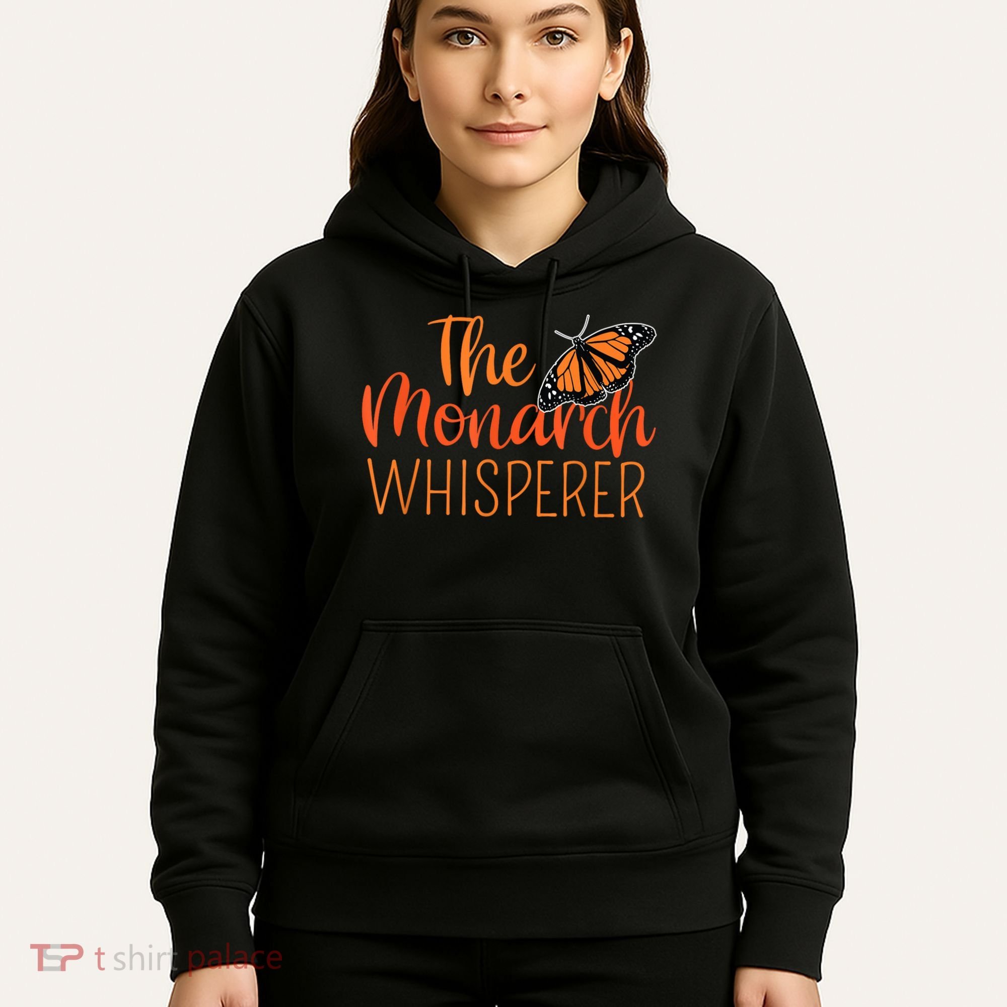 The Monarch Whisperer Cute Entomology Butterfly Hoodie