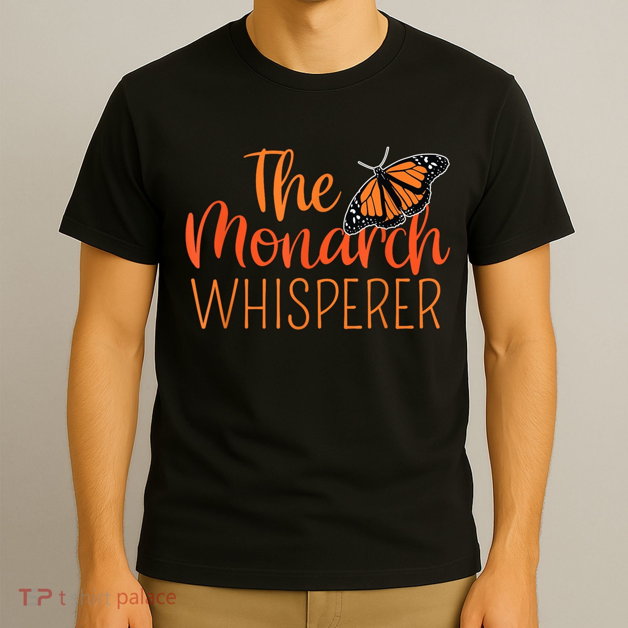 The Monarch Whisperer Cute Entomology Butterfly T-Shirt