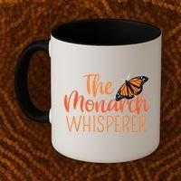 The Monarch Whisperer Cute Entomology Butterfly Coffee Mug thumb 2