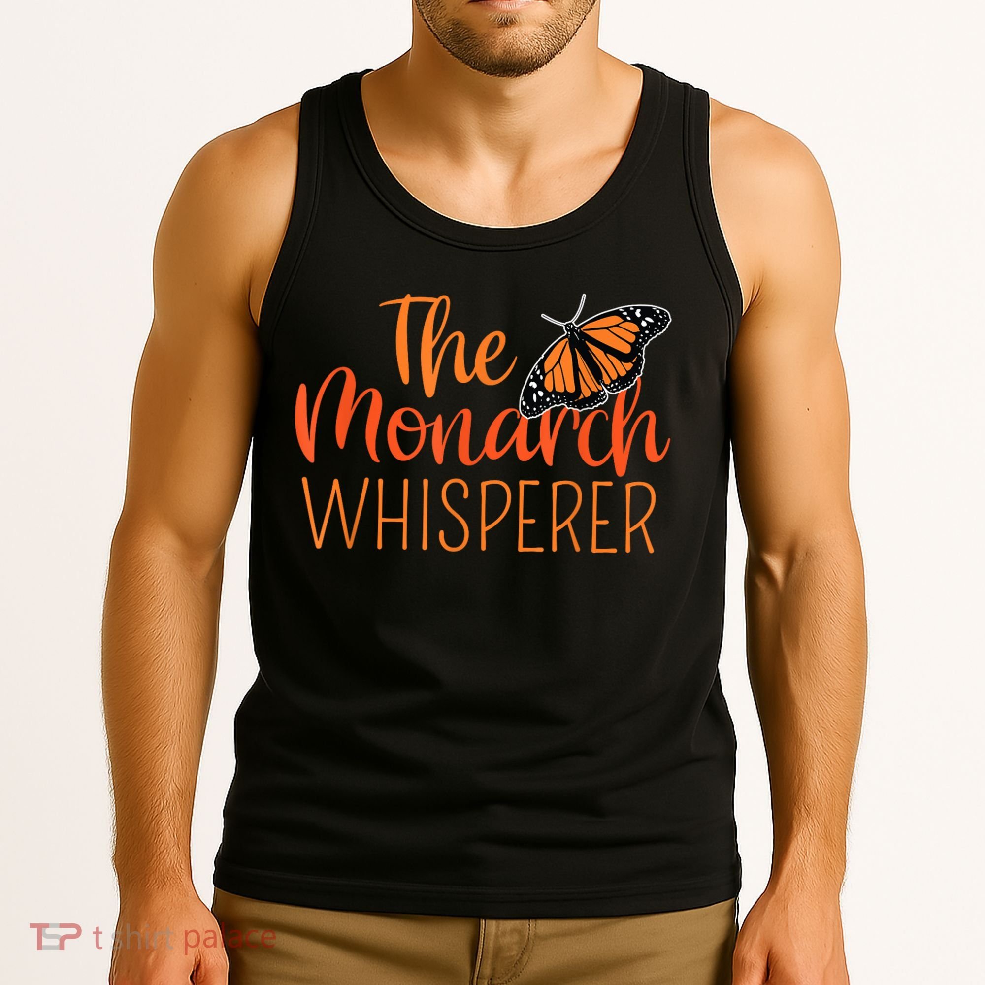 The Monarch Whisperer Cute Entomology Butterfly Tank Top