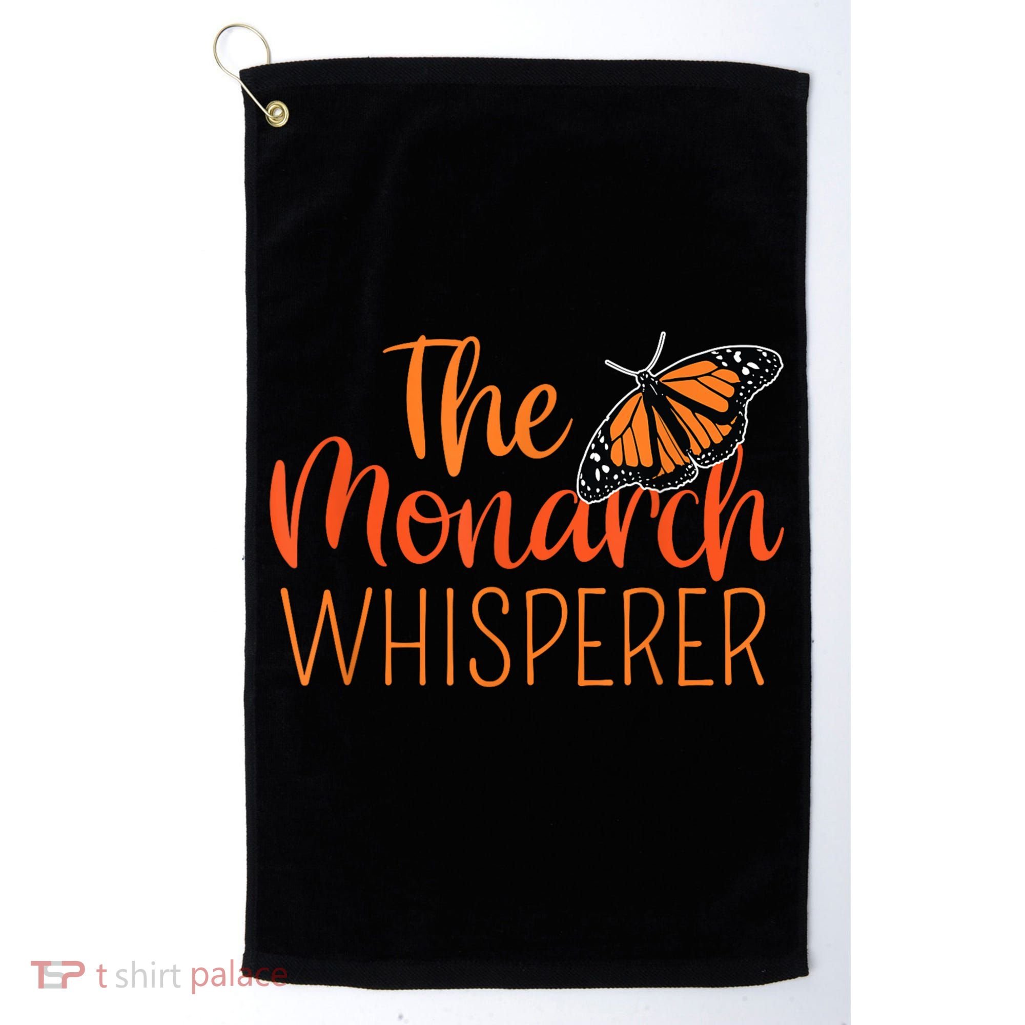 The Monarch Whisperer Cute Entomology Butterfly Golf Towel