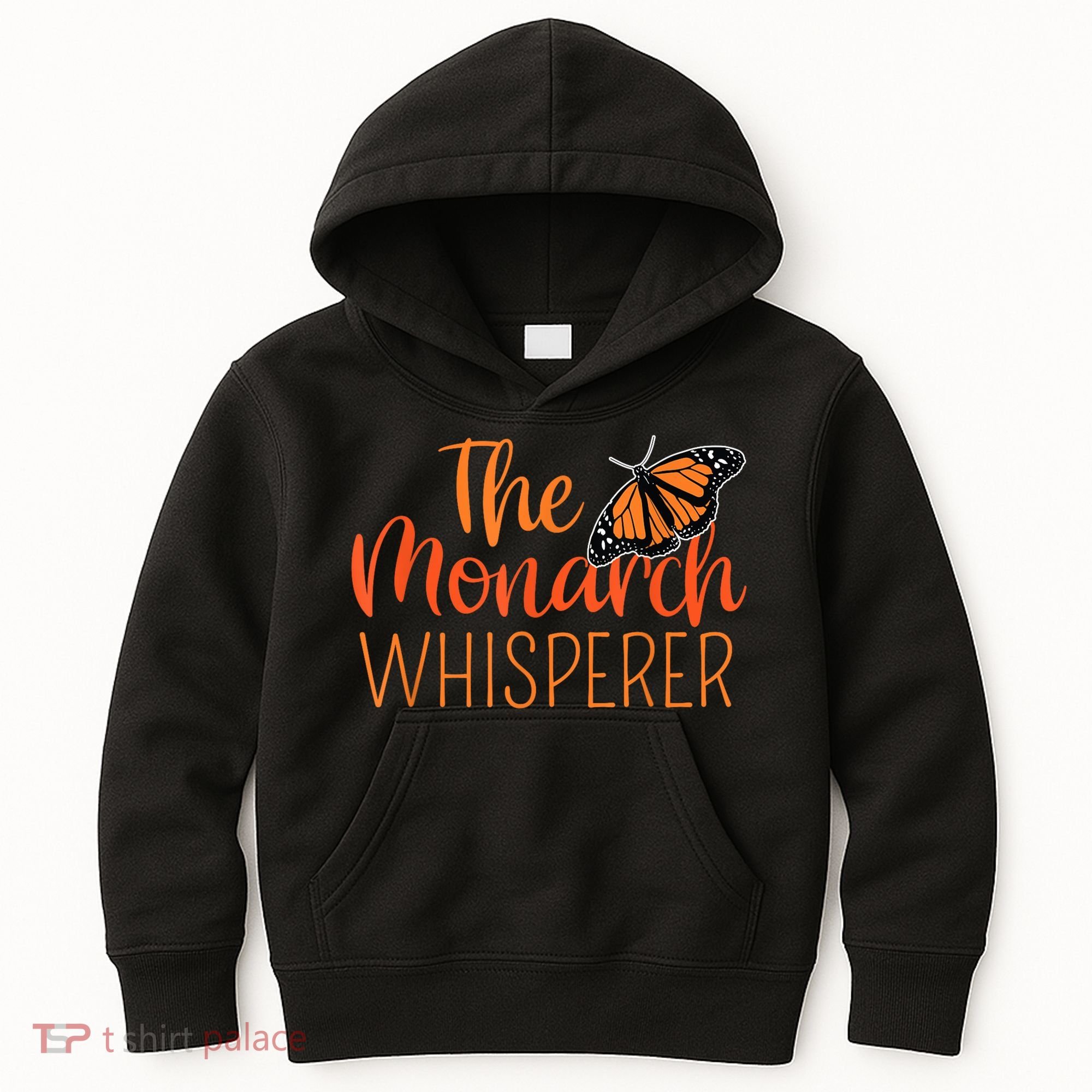 The Monarch Whisperer Cute Entomology Butterfly Kids Hoodie