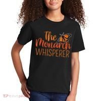 The Monarch Whisperer Cute Entomology Butterfly Kids T-Shirt thumb 2