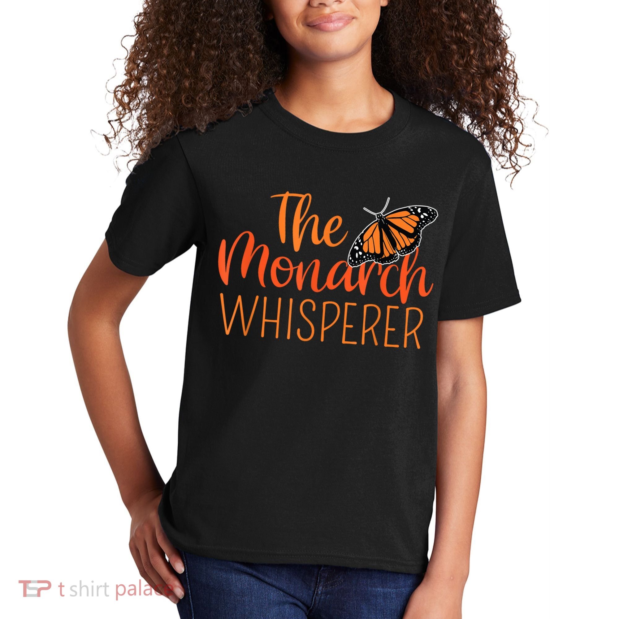 The Monarch Whisperer Cute Entomology Butterfly Kids T-Shirt