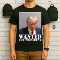 Trump Mugshot Wanted For President T-Shirt thumb 6
