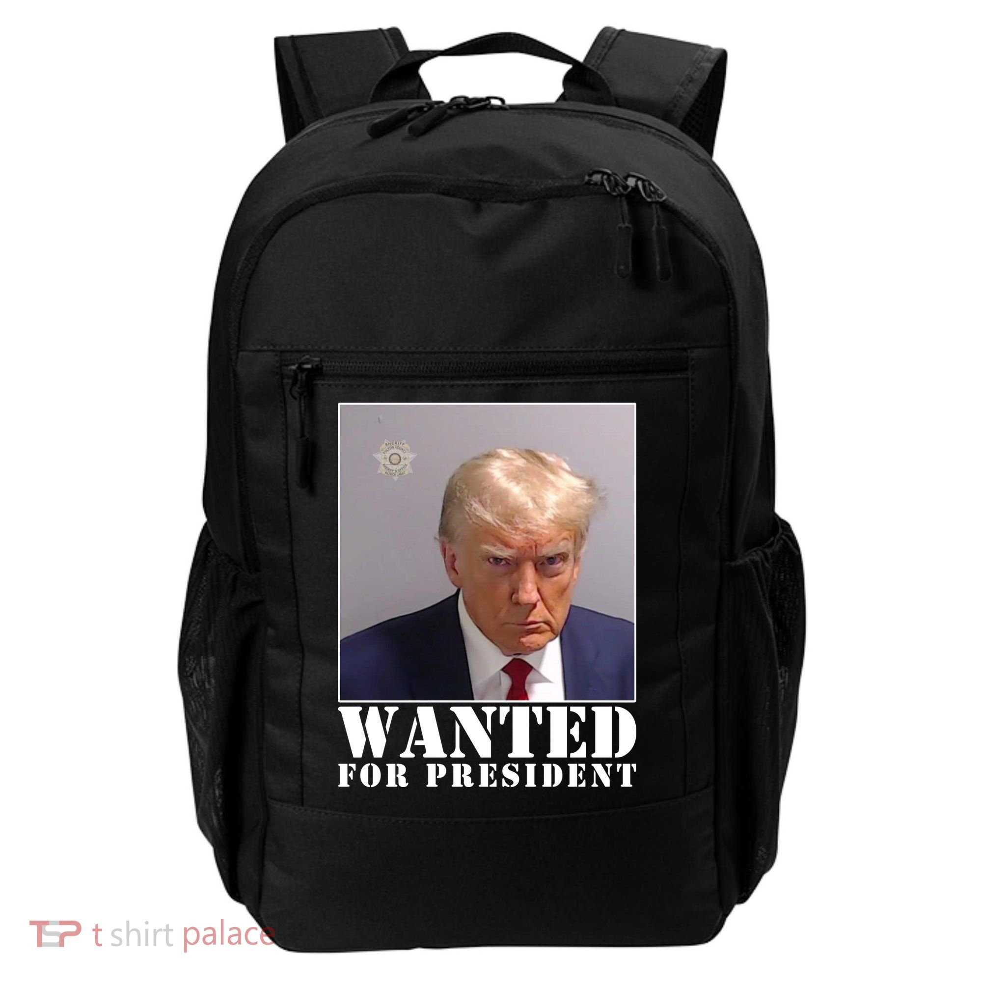 Trump Mugshot Wanted For President Backpack