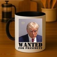 Trump Mugshot Wanted For President Coffee Mug thumb 4