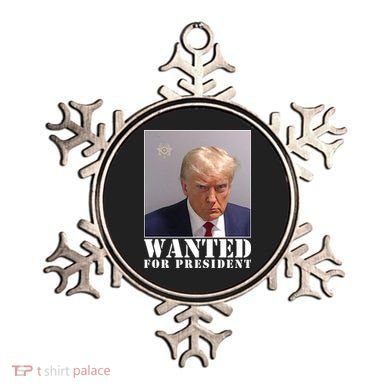 Trump Mugshot Wanted For President Ornament