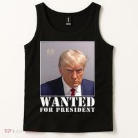 Trump Mugshot Wanted For President Tank Top thumb 2