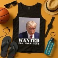 Trump Mugshot Wanted For President Tank Top thumb 4