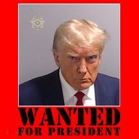 Trump Mugshot Wanted For President Santa Hat thumb 1