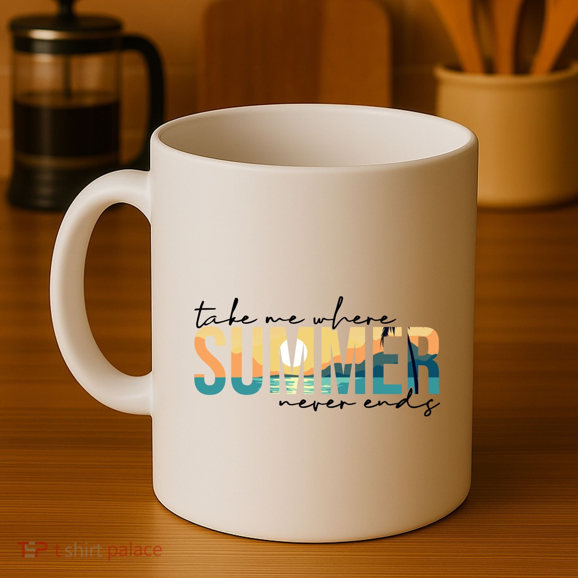 Take Me Where Summer Never Ends Coffee Mug