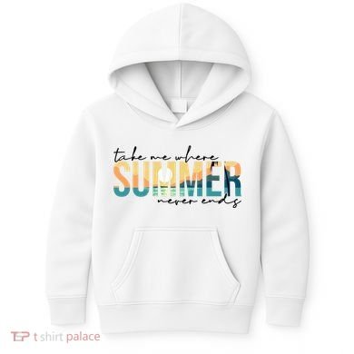 Take Me Where Summer Never Ends Kids Hoodie