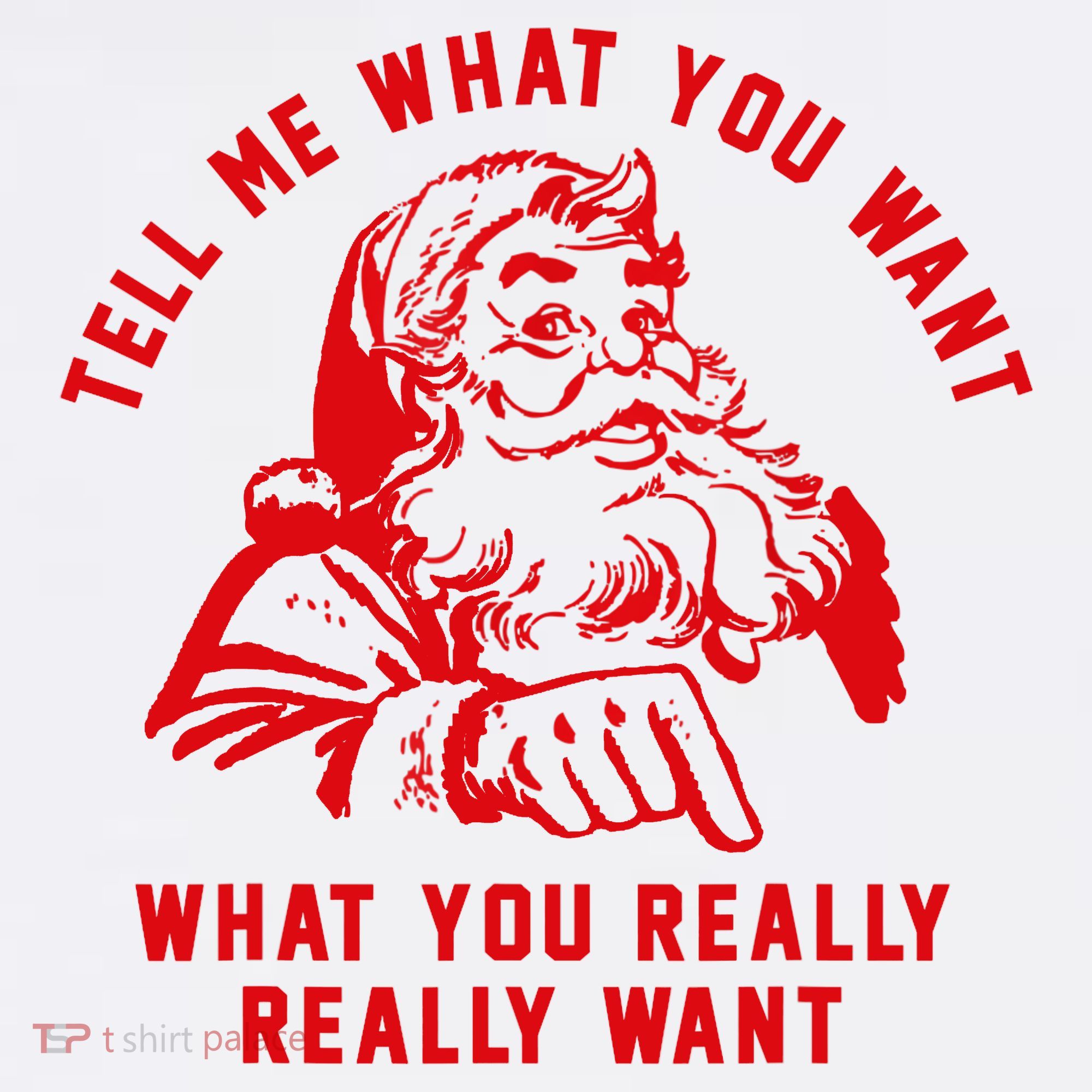 Tell Me What You Want Funny Christmas Santa Xmas Gift Women's Hoodie