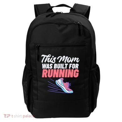 This Mom Was Built For Running Mother Marathon Runner Gift Backpack