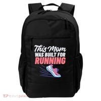 This Mom Was Built For Running Mother Marathon Runner Gift Backpack thumb 0