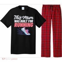 This Mom Was Built For Running Mother Marathon Runner Gift Pajama Set thumb 0