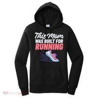 This Mom Was Built For Running Mother Marathon Runner Gift Women's Hoodie thumb 0