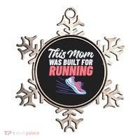 This Mom Was Built For Running Mother Marathon Runner Gift Ornament thumb 0