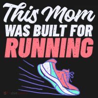 This Mom Was Built For Running Mother Marathon Runner Gift Ornament thumb 1