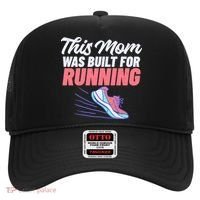 This Mom Was Built For Running Mother Marathon Runner Gift Hat thumb 0