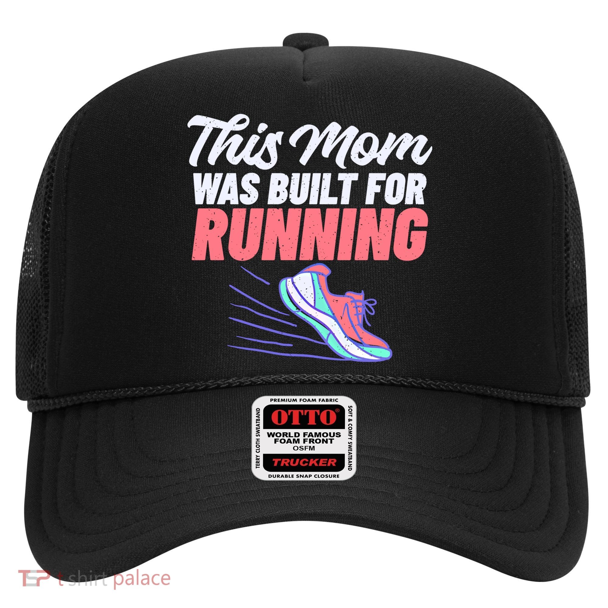 This Mom Was Built For Running Mother Marathon Runner Gift Hat