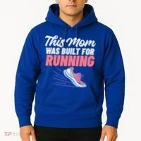 This Mom Was Built For Running Mother Marathon Runner Gift Hoodie thumb 2