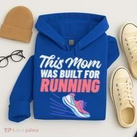This Mom Was Built For Running Mother Marathon Runner Gift Hoodie thumb 4