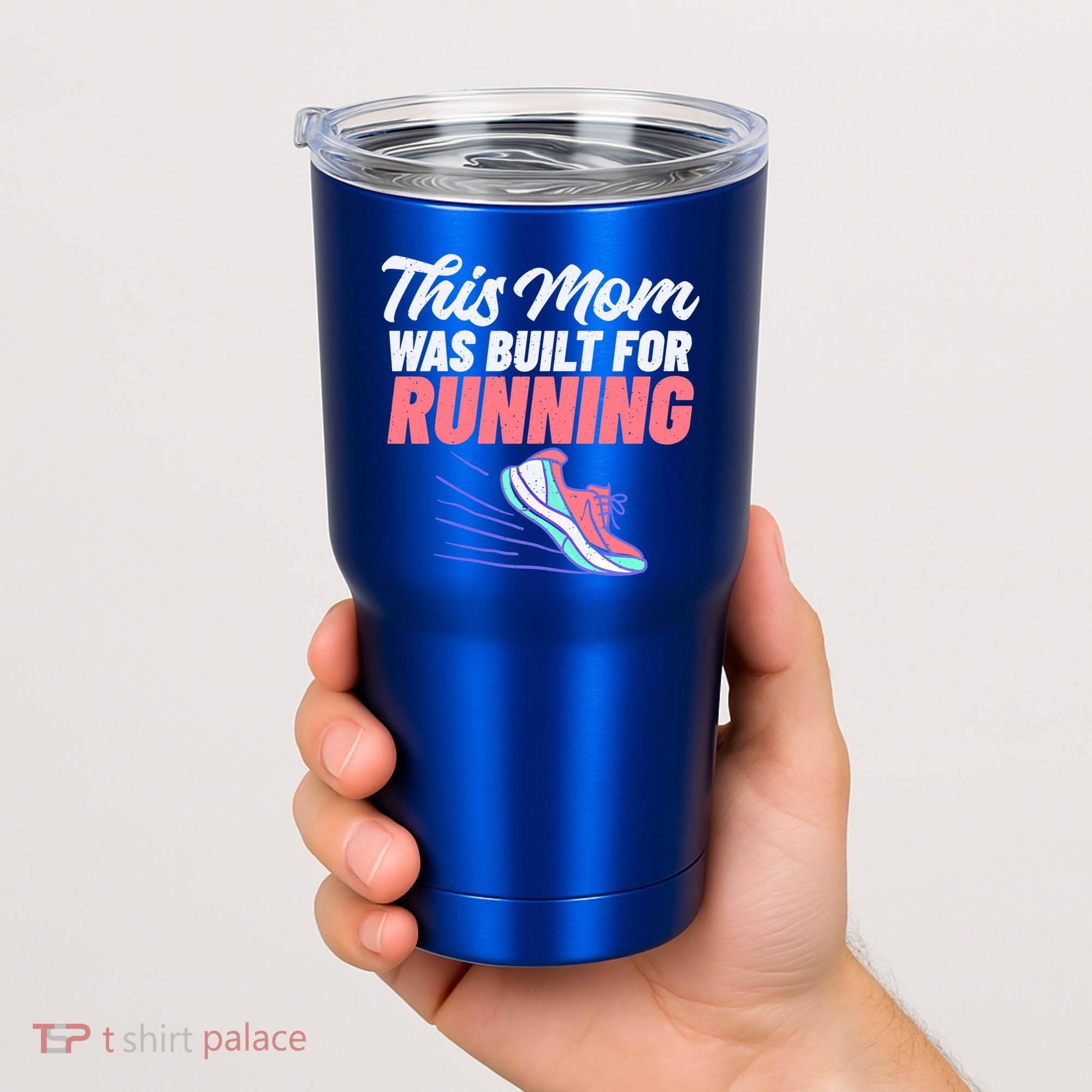 This Mom Was Built For Running Mother Marathon Runner Gift Tumbler