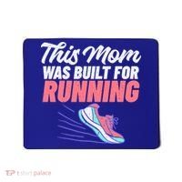 This Mom Was Built For Running Mother Marathon Runner Gift Mousepad thumb 0