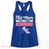 This Mom Was Built For Running Mother Marathon Runner Gift Women's Tank Top thumb 0