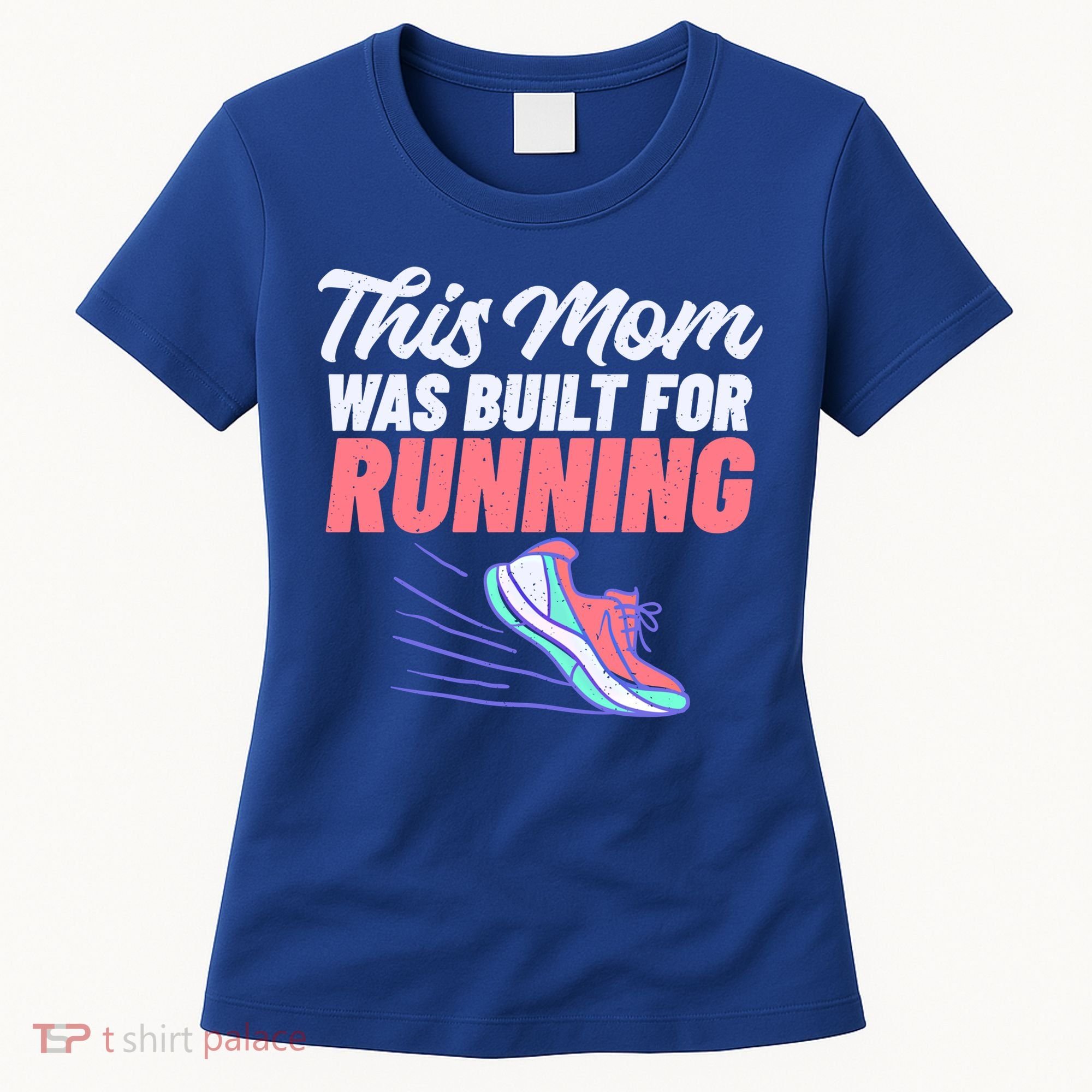 This Mom Was Built For Running Mother Marathon Runner Gift Women's T-Shirt