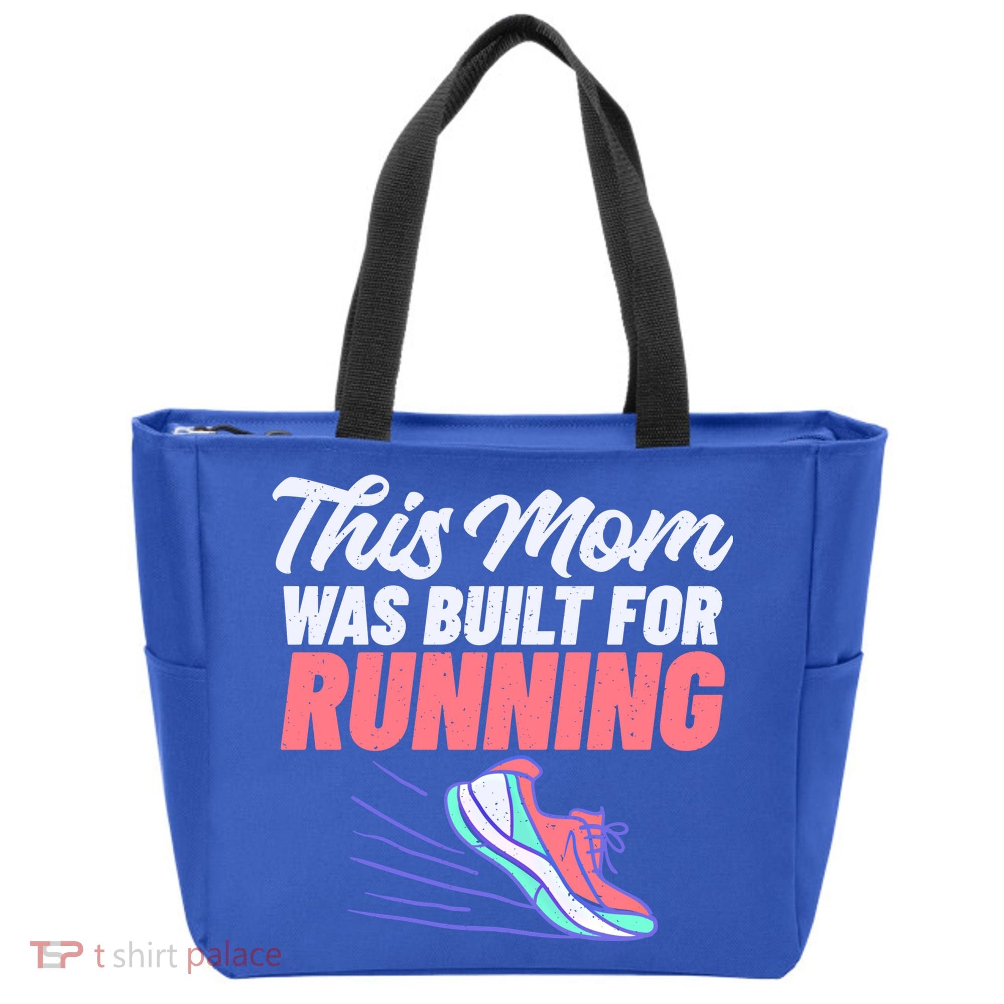 This Mom Was Built For Running Mother Marathon Runner Gift Tote Bag