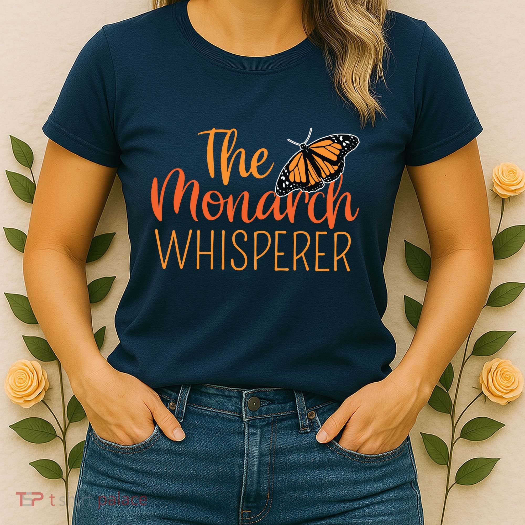 The Monarch Whisperer Cute Entomology Butterfly Women's T-Shirt