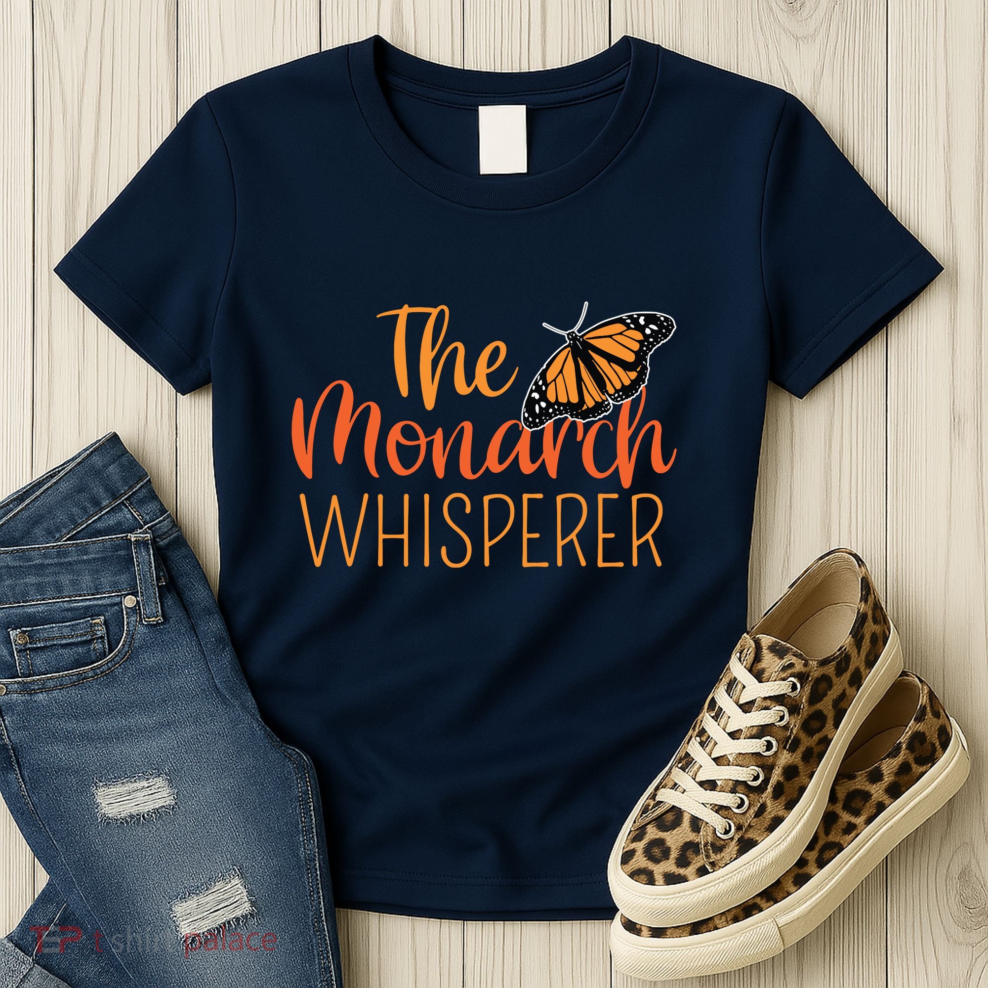 The Monarch Whisperer Cute Entomology Butterfly Women's T-Shirt
