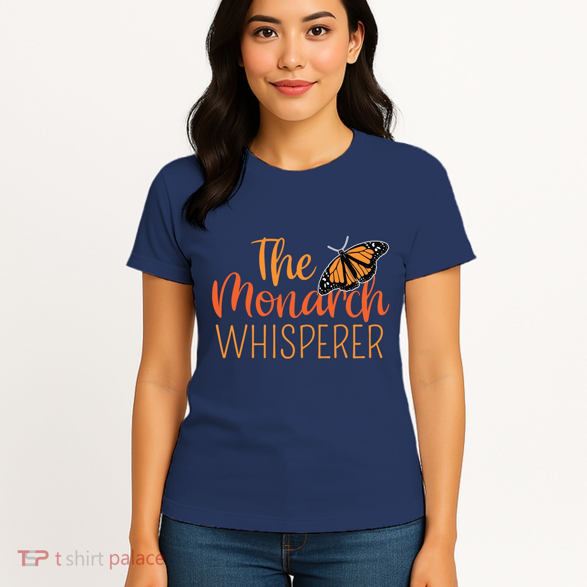 The Monarch Whisperer Cute Entomology Butterfly Women's T-Shirt