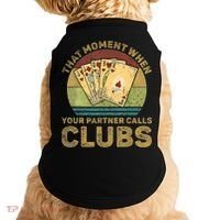 The Moment When Your Partner Call Clubs Euchre Card Game Doggie Tank thumb 0