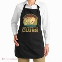 The Moment When Your Partner Call Clubs Euchre Card Game Apron thumb 2